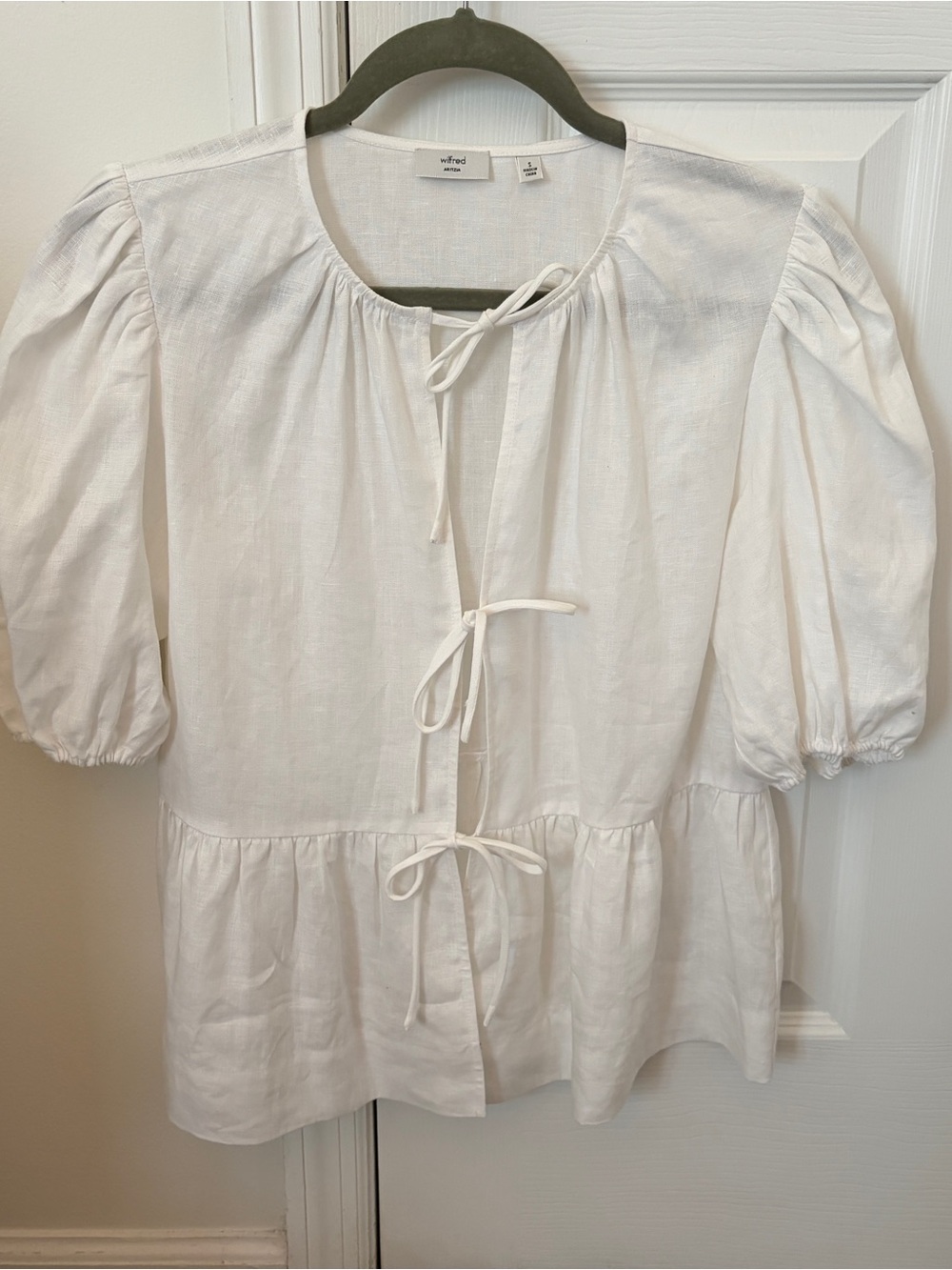 Aritzia Wilfed Violette Linen Blouse S - Picture 2 of 5